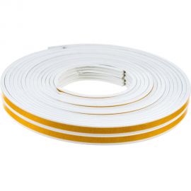 Самоклеящийся уплотнитель Sila Е-профиль, 12 м, белый W12 SILAEW12 