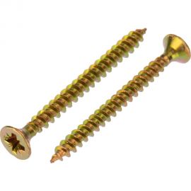 Универсальный саморез KRANZ 3,5x40, желтый цинк, 200 шт. KR-01-3311-006 