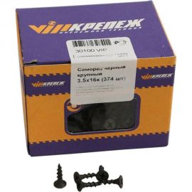 Саморез VIPкрепеж черный 374 шт 30100 VIP 