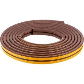 Самоклеящийся уплотнитель Sila D-профиль, 6 м, коричневый В6 SILADВ6 