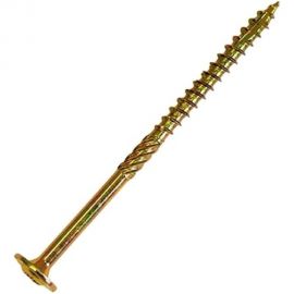 Саморез по дереву HIMTEX проф. желт. тарельчатая голова Torx 40, 8x80, 50 шт. 08080Wh 