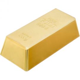 Стопор для дверей VORTEX Золотой слиток 16,5х8х4,5 см пластик 26018 