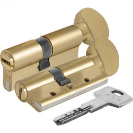 Цилиндровый механизм с вертушкой KALE KILIT 164 DBM-E/70 (30+10+30) мм, латунь, 5 кл. 26553 