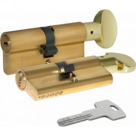 Цилиндровый механизм с вертушкой KALE KILIT 164 BM/68 (26+10+32) мм, латунь, 5 кл. 1005 