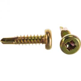 Самонарезающий винт со сверлом Grabber LOX 4,8х19 мм желтый цинк 400 шт. + бита 25мм FP101875LYZ-400DIY-LOX 