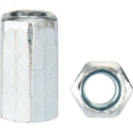 Удлиненная гайка для шпильки KRANZ М6, 1,0x10x18, 20 шт. KR-01-3541-002 