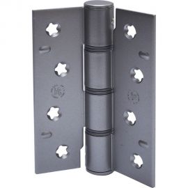 Барная пружинная петля одинарного действия ALDEGHI LUIGI SPA 101х80х30/17 мм, цвет: матовый хром, к-т: 2 шт + монтажный набор 88CS403 