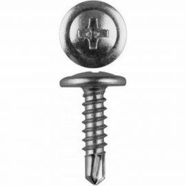 Саморез КВАДРА пресс-шайба, со сверлом, 4.2x41 цинк, кор. 250 шт. 420414030250 