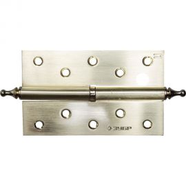 Дверная разъемная петля Зубр Эксперт 1 подшипник цвет матовая латунь SB правая с крепежом 125x75x2.5 мм 2 шт. 37605-125-3R 