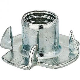 Мебельная забивная гайка Element М6 белый цинк 60 шт 307450 