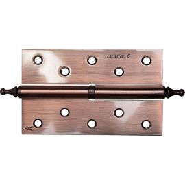 Дверная разъемная петля Зубр Эксперт 1 подшипник цвет старая медь AC левая с крепежом 125x75x2.5 мм 2 шт. 37605-125-6L 