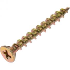 Оконный саморез KRANZ острый 4,1x35 желтый цинк 500 шт. KR-01-3721-009 