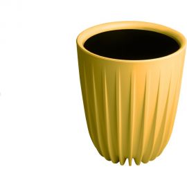 Пластиковый горшок с вкладкой liveingreen СИГМА медовый, диам. 25 см, высота 10.2 см, 10.2 л СИ25-34 