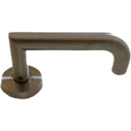 Ручка дверная из нержавеющей стали в комплекте с креплениями и накладкой на цилиндр Home SS005 