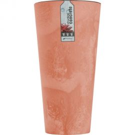 Кашпо для цветов Prosperplast Tubus Slim Beton Effect терракотовое, 2 предмета 35 и 64 л DTUS400E-R624 