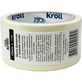 Малярная лента KROLL (крепп), 48 мм х 17 м 4607190401028 