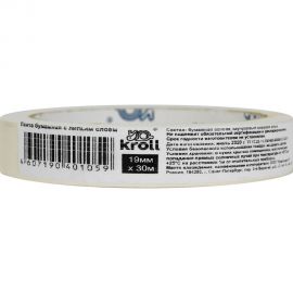 Малярная лента KROLL (крепп), 19 мм х 30 м 4607190401059 