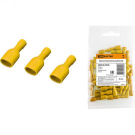 Плоский разъем TDM полностью изолированный РППИ-М 5,5-250 желтый мама 50 шт SQ0546-0006 