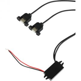 Адаптер DC 12V - 2 x USB-A 5V 3A REXANT 16-0602 