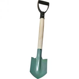 Автомобильная стальная лопатка с деревянным черенком и V-образной ручкой Агростройлидер САД-06.04 