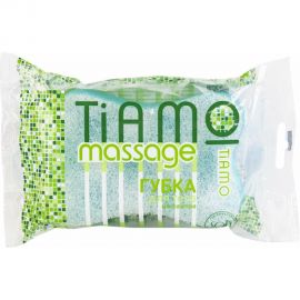 Губка для тела TIAMO Massage КОМФОРТ поролон+массаж 7714 