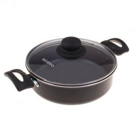 Жаровня SCOVO Consul 20 + стеклянная крышка RC-038 