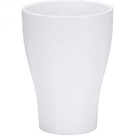 Кашпо Scheurich 608 Panna керамика, высокое, диам. 13 см, белое 060047 