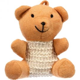 Мочалка из сизаля с хлопком Банные Штучки собачка, мишка, зайка 10х7х14 см 40129 