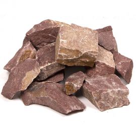 Камни Банная линия Кварцит малиновый, колотый, 20 кг 10-006 