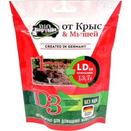 Средство от крыс и мышей Biogryadka 100 г 4627096420343 