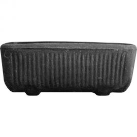 Цветочный горшок Акватек Marmor прямоугольный, черный 2-40-2108 