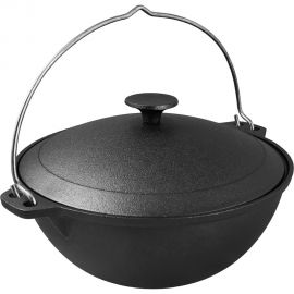 Казан с крышкой MYRON COOK чугун, 10 л MC0102 