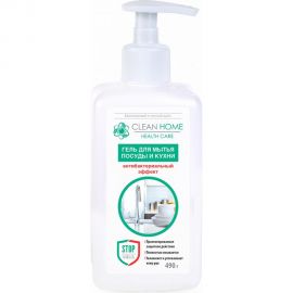 Гель для мытья посуды CLEAN HOME с дозатором, 490 мл 526 