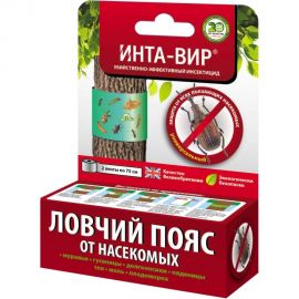 Ловчий пояс от насекомых Инта Вир две ленты, 75 см Сз0100ИНТ02 