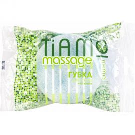Губка для тела TIAMO Massage КРУГ поролон+массаж 7719 