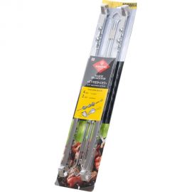 Набор шампуров Forester Супер-СЕТ, для крупных кусков, 4 шампура ""слона"" + 2 двойных RZ-600WUB 