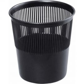 Корзина для бумаг BRAUBERG сетчатая, 9 литров, черная 237001 