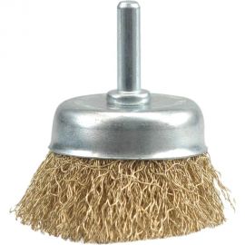Щетка-крацовка Vorel 75 мм со стержнем чашка 06988 