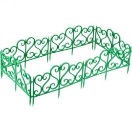 Садовое ограждение МАСТЕРСАД Ажурное зелёное АЖР-зел 