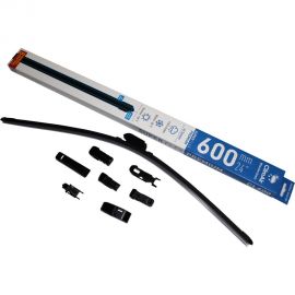 Щетка стеклоочистителя всесезонная бескаркасная SUPER FLEX PREMIUM 24""/600 мм, 8 адаптеров в комплекте Climair CL600 