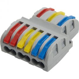 Монтажная клемма STEKKER для фазных проводников, 3 контактные группы, LD222-427 25 шт 39499 