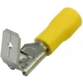 Плоская изолированная клемма REXANT гнездо 7.4мм + штекер - 6.3мм 4-6кв.мм /РПИо 6.0-7.5, 100 шт 08-0452 