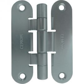 Карточная петля CEMOM MOATTI I1078-00-00/BC 8062 матовый хром, вес полотна 80кг, 29x111,5мм, врезка ESTETIC 80 51540 