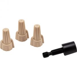 Соединительный изолирующий зажим с лепестками REXANT СИЗ-12 1-12,75 мм2 бита коричневый 100 шт 08-0756 