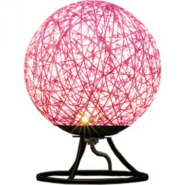 Светодиодный ночник из ротанга APEYRON 220В, 2Вт, 6 диодов, 3200K, 200Лм, розовый 12-84 