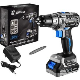 Аккумуляторная бесщеточная дрель-шуруповерт DEKO Sharker 20V 063-4037 