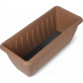 Ящик для растений с дренажной решеткой Martika Фелиция 40 см, терракотовый С186-05-ТЕР 