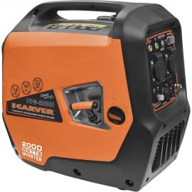 Бензиновый генератор CARVER PPG- 2000I инверторный 1,8/2,0 кВт, 220/12В, бак 4 л, 2 розетки 01.020.00022 