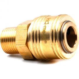 Соединение быстросъемное пневматическое HQ-SM12 «мама»-нар. резьба 1/2" (латунь) HQ-mech УТ000002468 