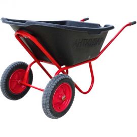 Двухколесная антиударная тачка Промышленник 110 л, пневматическое колесо 4,00/8 ПРОМ-110А2КП 